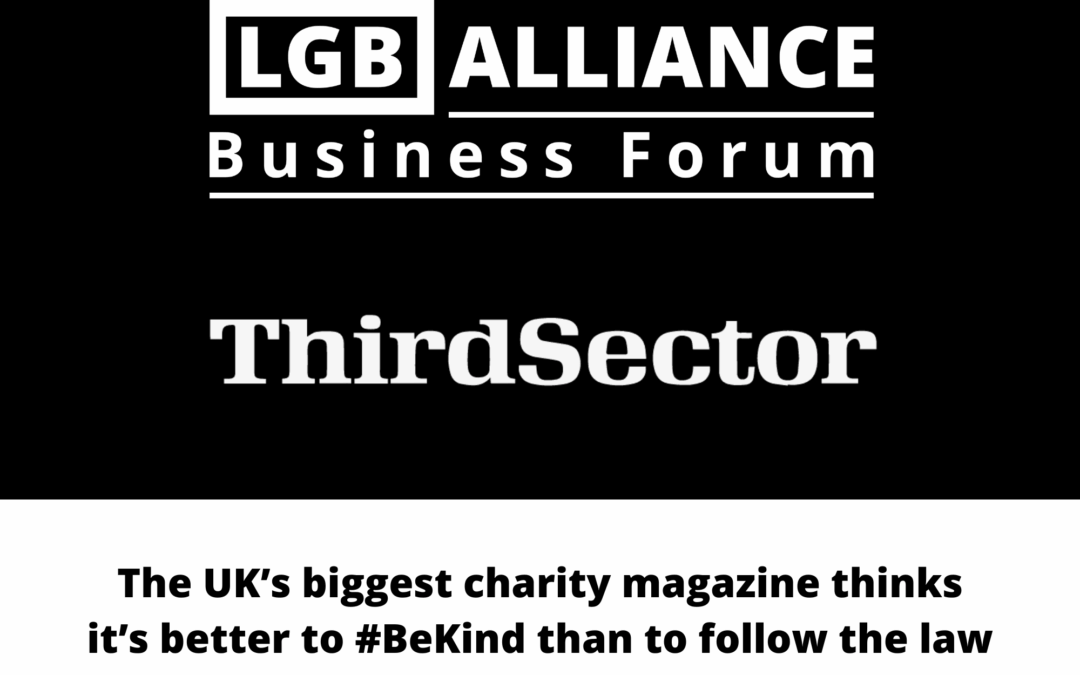 The UK’s biggest charity magazine thinks it’s better to #BeKind than to follow the law